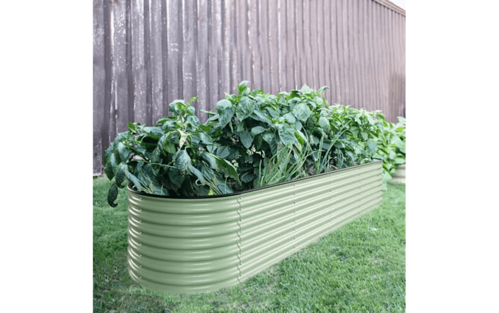 Veikous Galvanized Steel Raised Garden Bed