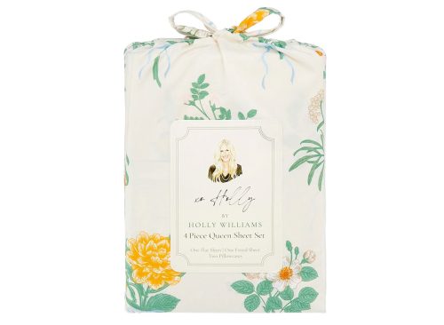 xo Holly by Holly Williams Floral Printed 4 Piece Queen Sheet Set, 2 Assorted Designs