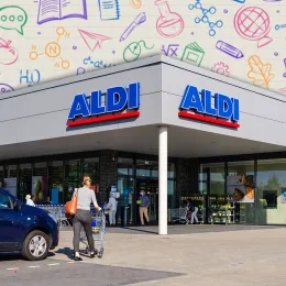 11 Best New Aldi Back-to-School Finds Under $10. Schleswig, Germany - September 01, 2021: Aldi (stylized as ALDI) is the common brand of two German family-owned discount supermarket chains with over 10,000 stores in 20 countries
