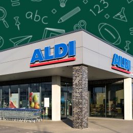 11 Best New Aldi Back to School Finds Under $20 Hitting Shelves Now. CUXHAVEN, GERMANY - OCTOBER 31, 2019: Aldi branch (north division). Aldi is a leading global discount supermarket chain with almost 10,000 stores in 18 countries.