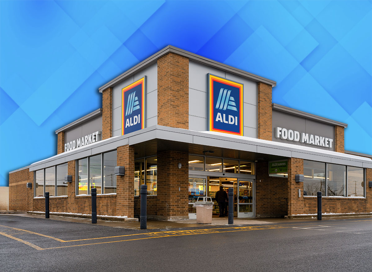 11 Best New Aldi Fall Finds Hitting Shelves in Late July. Rome, New York - Dec 17, 2025: Close-up overcast view of Aldi Market, which stands for Albrecht Discount. ALDI is a Global Discount Supermarket Chain that Originated in Germany