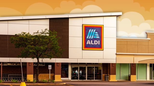11 Best New Aldi Finds Flying Off Shelves Right Now. Lombard, IL, United States - June 18, 2024: Aldi gorecory store at dusk.