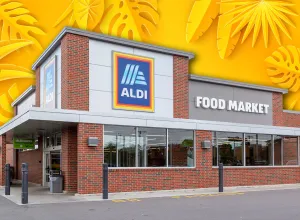 11 Best New Aldi Finds Hitting Shelves in AugustBuffalo, New York, USA- September 2, 2019: Aldi food market in Buffalo, New York, USA. Aldi is the common brand of two German family-owned discount supermarket chains.