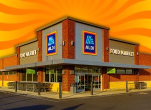 11 Best New Aldi Finds Hitting Shelves in Mid-July. Ephrata, PA / USA - December 23, 2019: An Aldi grocery store in Lancaster County. Aldi is a global discount supermarket chain based in Germany.