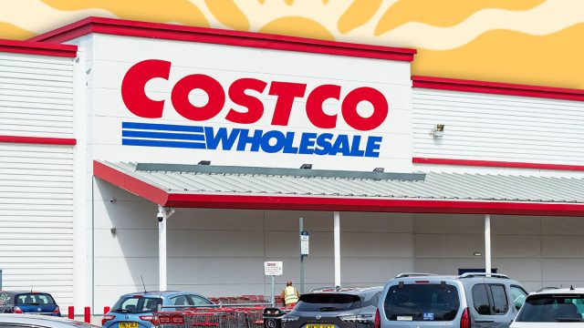 11 Best New Costco Outdoor Entertaining Finds Members Are Loving This Summer. Manchester, Trafford Park, UK, 22 June 2026: Trafford Park Manchester. Costco Wholesale company storefront and entrance featuring the iconic red and blue logo, with cars parked in front and shopping carts nearby, reflecting retail and consumerism