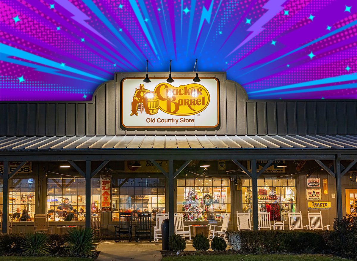 11 Best New Cracker Barrel Country Kitchen Finds Under $20. Texas, NOV 23 2022 - Night view of the Cracker Barrel Old Country Store