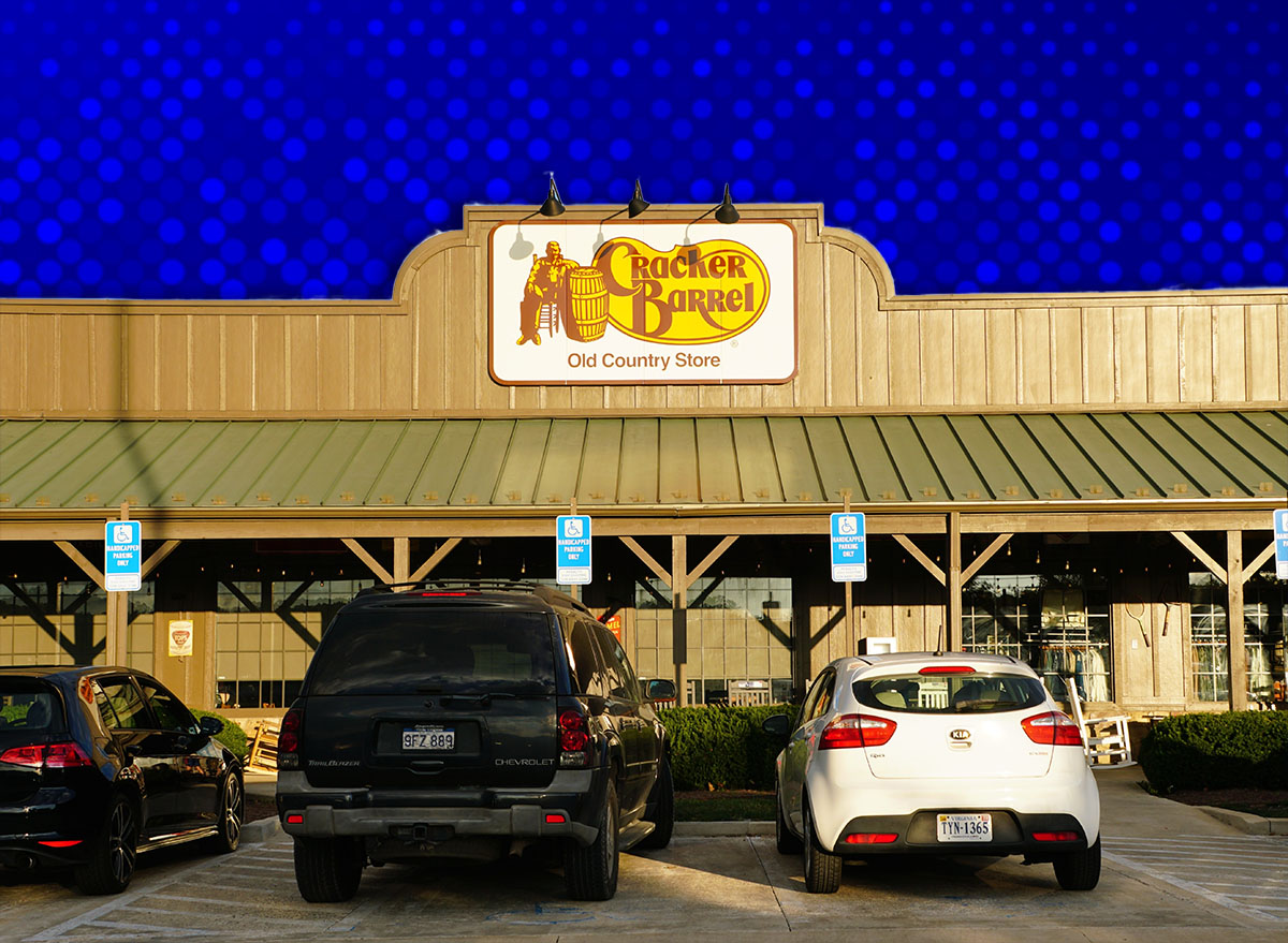 11 Best New Cracker Barrel Farmhouse Finds Under $15. Front Royal, Virginia, U.S.A - Sept 2, 2025 - The front view of Cracker Barrel, a restaurant and old country store on a sunny day