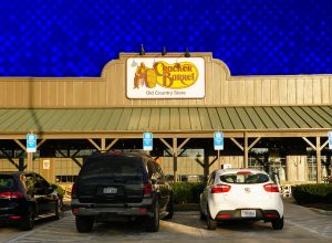 11 Best New Cracker Barrel Farmhouse Finds Under $15. Front Royal, Virginia, U.S.A - Sept 2, 2025 - The front view of Cracker Barrel, a restaurant and old country store on a sunny day