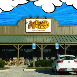 11 Best New Cracker Barrel Finds Hitting Shelves in August. Front Royal, Virginia, U.S.A - Sept 2, 2025 - The front view of Cracker Barrel, a restaurant and old country store