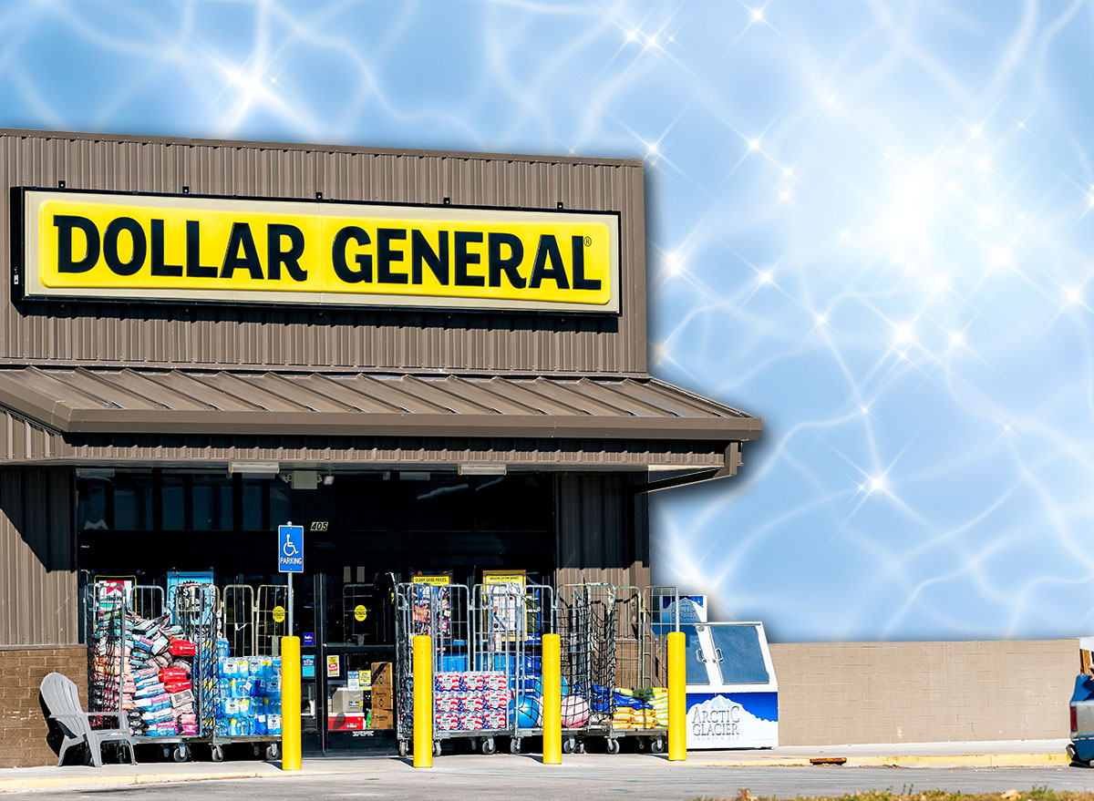 11 Best New Dollar General Finds Hitting Shelves in Late July. Atwood, USA - November 1, 2022: Small city town in Kansas with exterior sign on building for Dollar General discount store