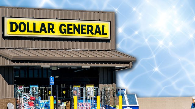 11 Best New Dollar General Finds Hitting Shelves in Late July. Atwood, USA - November 1, 2022: Small city town in Kansas with exterior sign on building for Dollar General discount store