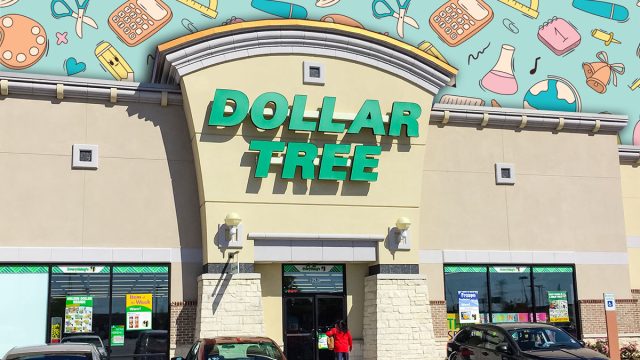 11 Best New Dollar Tree Back-to-School Finds Under $5. HUMBLE, TX, US-FEB 25, 2017: Customers enter Dollar Tree, an American chain of discount variety items for $1 or less. Headquartered in Chesapeake, Virginia with 13,6K stores throughout US and Canada.