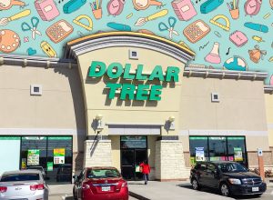 11 Best New Dollar Tree Back-to-School Finds Under $5. HUMBLE, TX, US-FEB 25, 2017: Customers enter Dollar Tree, an American chain of discount variety items for $1 or less. Headquartered in Chesapeake, Virginia with 13,6K stores throughout US and Canada.
