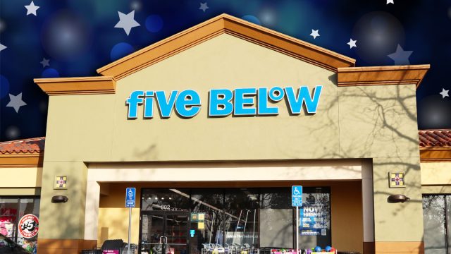 11 Best New Five Below Dorm and Desk Finds Under $5. Los Angeles, California – February 2025: Exterior View of Five Below Store Featuring Discount Home Goods under $5