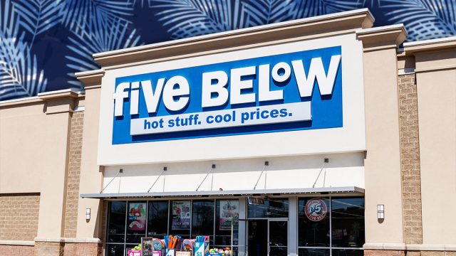 11 Best New Five Below Finds Hitting Shelves in Mid-July. Muncie - Circa March 2019: Five Below Retail Store. Five Below is a chain that sells products that cost up to $5 I