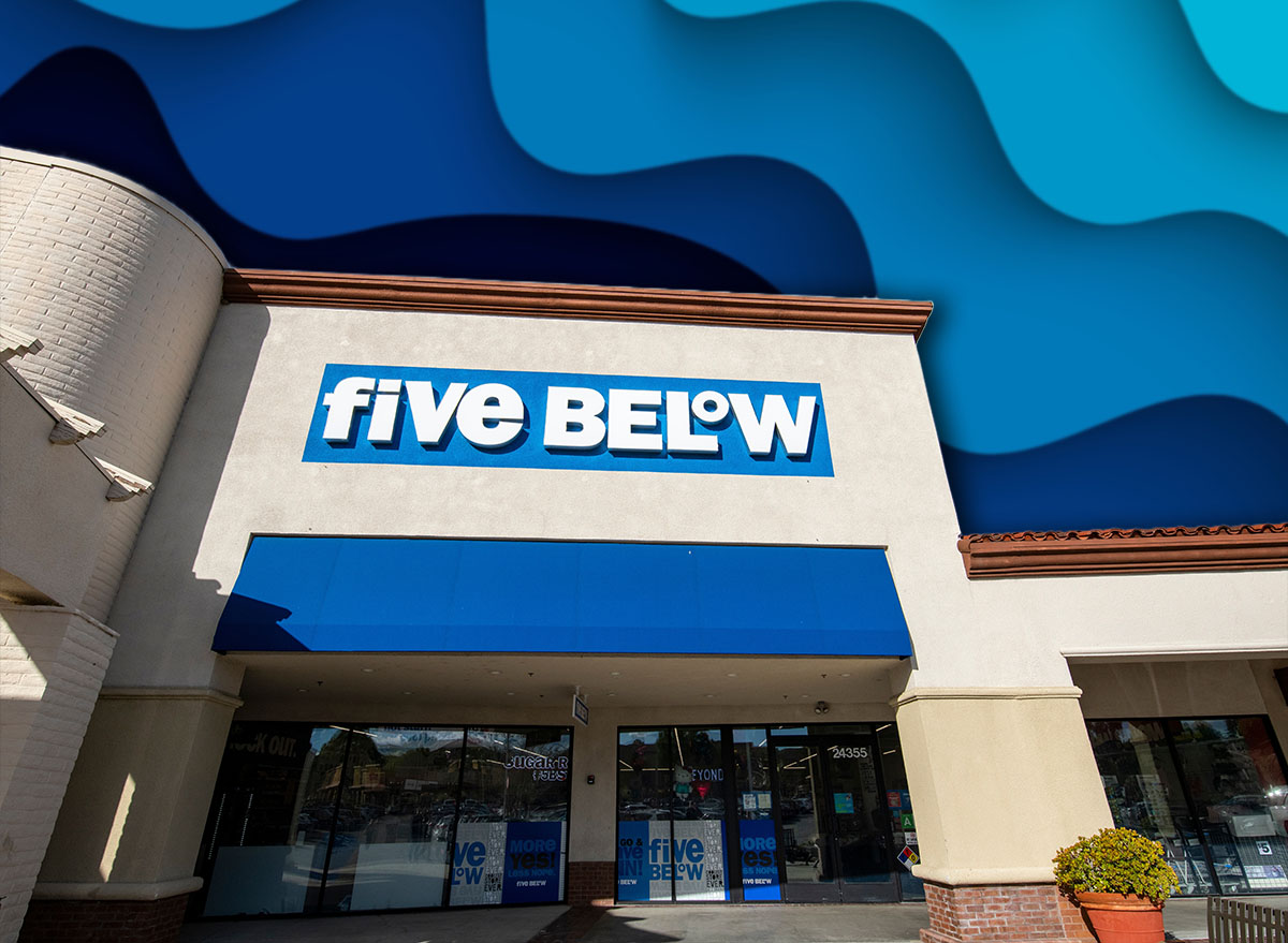 11 Best New Five Below Room Essentials Under $10 Hitting Shelves Now. 2024 Feb. 9: Santa Clarita, California. Straight view of Five Below retail store, modern store front entrance, blue sky with clouds.