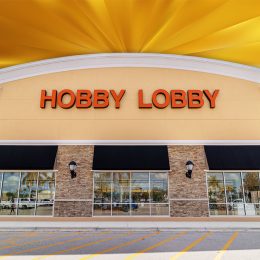 11 Best New Hobby Lobby Finds Hitting Shelves in August. Fort Myers, Fl / USA - 3/19/20: Hobby Lobby entrance In Fort Myers. Hobby Lobby is a private for-profit corporation which owns a chain of American arts and crafts stores.