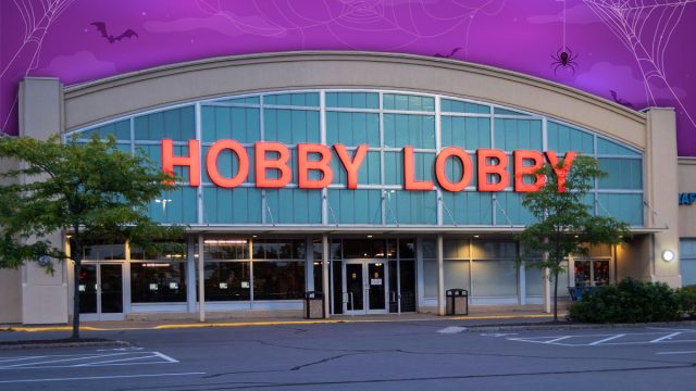 11 Best New Hobby Lobby Halloween Finds Hitting Shelves in July. New Hartford, NY - SEPTEMBER 09, 2019: Exterior of Hobby Lobby store. It is an American retail chain of arts and crafts stores. As of 2012, the chain has 561 stores across the USA.