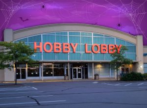 11 Best New Hobby Lobby Halloween Finds Hitting Shelves in July. New Hartford, NY - SEPTEMBER 09, 2019: Exterior of Hobby Lobby store. It is an American retail chain of arts and crafts stores. As of 2012, the chain has 561 stores across the USA.