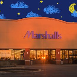 11 Best New Marshalls Bedding and Bath Finds Under $25. Exterior view of a Marshalls retail store at sunset, with illuminated signage and storefront windows visible in a suburban shopping center parking lot Chicago, IL, USA November 28, 2025