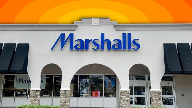 11 Best New Marshalls Finds Hitting Shelves in August. Deerfield Beach, FL USA - October 12, 2024: A street view of a Marshalls storefront with clouds.