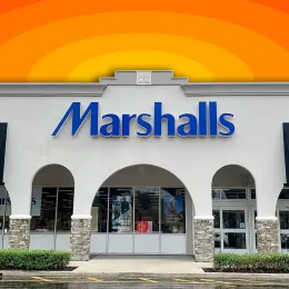 11 Best New Marshalls Finds Hitting Shelves in August. Deerfield Beach, FL USA - October 12, 2024: A street view of a Marshalls storefront with clouds.