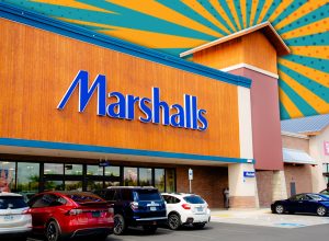 11 Best New Marshalls Finds Hitting Shelves in Late July. Redmond, OR US - June 12, 2025: exterior of a Marshalls department store building with its logo sign, an American chain of off-price department stores, owned by TJX Companies