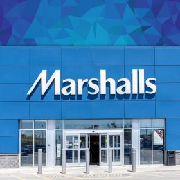 Toronto, Canada - June 2, 2019: Marshalls store in Toronto, Canada Ontario, Canada. Marshalls is an American chain of off-price department stores owned by TJX Companies.