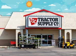11 Best New Tractor Supply Finds Flying Off Shelves This July. Tipton - Circa May 2019: Tractor Supply Company Retail Location. Tractor Supply is Listed on the NASDAQ under TSCO II