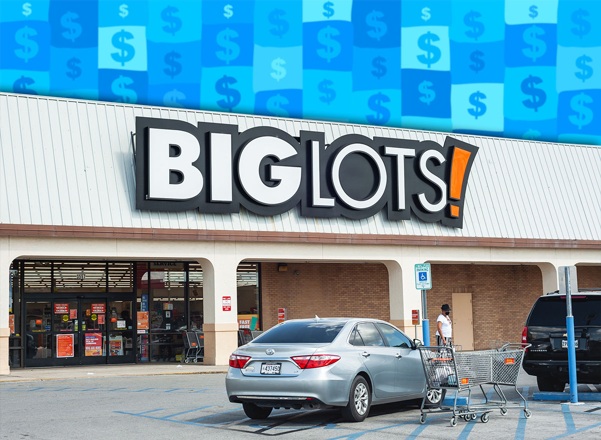 11 Big Lots Finds That Look Way More Expensive Than They Are. LAFAYETTE, L.A. - USA - OCTOBER 21, 2020: Big Lots, a retail franchise, the building's exterior storefront entrance, signage, logo, and customer parking area, is located in Acadiana.