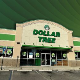 11 Dollar Tree Home Finds Hitting Shelves This Week. Grovetown, Ga USA - 01 15 23: Dollar Tree exterior entrance no cars