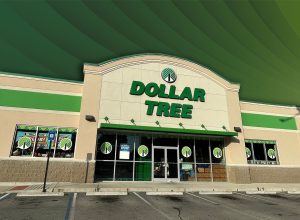 11 Dollar Tree Home Finds Hitting Shelves This Week. Grovetown, Ga USA - 01 15 23: Dollar Tree exterior entrance no cars