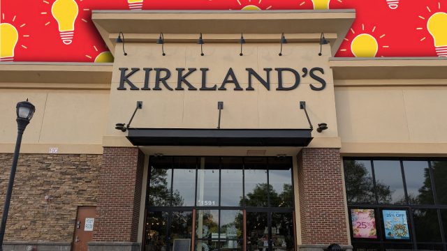 11 New Kirkland's Lamps That Look Expensive When Lit. Apex, North Carolina - April 4 2025: Kirkland's Storefront Brand Company Logo in Apex NC