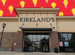 11 New Kirkland's Lamps That Look Expensive When Lit. Apex, North Carolina - April 4 2025: Kirkland's Storefront Brand Company Logo in Apex NC