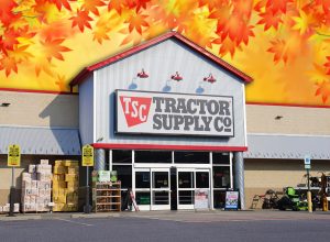 11 Tractor Supply Fall Finds That Look Like Pottery Barn for Less. Martinsburg, WV USA - 8-9-2023: Tractor Supply store front in the morning.