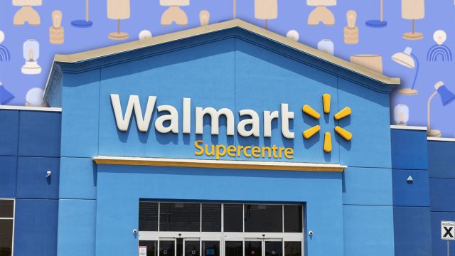 11 Walmart Lamps That Look Expensive When Lit. Windsor, ONT - July 12, 2024: Walmart Canada discount Supercentre. Walmart offers goods in local stores, on the internet, and on its Walmart app.