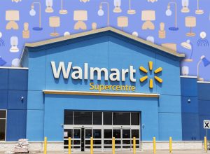 11 Walmart Lamps That Look Expensive When Lit. Windsor, ONT - July 12, 2024: Walmart Canada discount Supercentre. Walmart offers goods in local stores, on the internet, and on its Walmart app.
