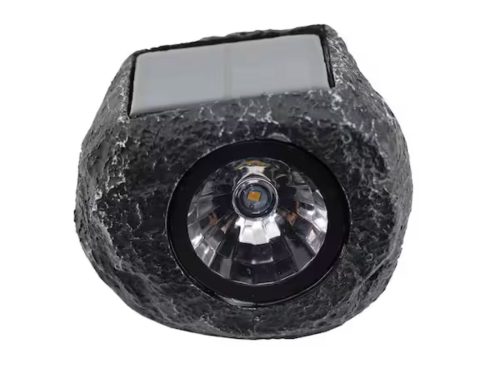 15 Lumen Gray LED Weather Resistant Outdoor Solar Mini Rock Spot Light