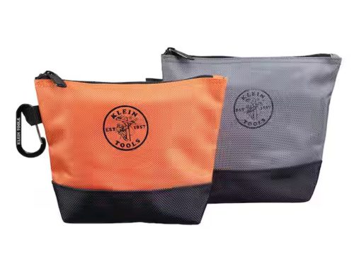 2-Pack Klein Tools 9-Inch Stand-Up Zipper Tool Bag