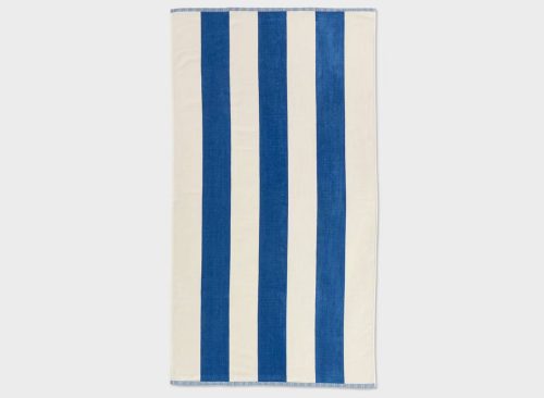 40"x72" Vertical Wide Cabana Striped Oversized Beach Towel Blue - Threshold™