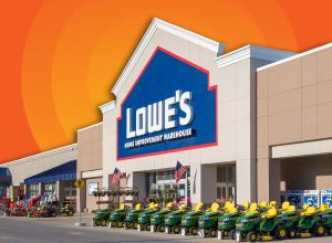 RAPID CITY, SD/USA - JUNE 1, 2017: Lowe's Home Improvement Warehouse exterior. Lowe's is an American chain of retail home improvement stores in the United States, Canada, and Mexico.