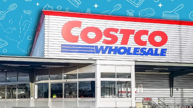 7 Best New Costco Cleaning and Laundry Finds Under $25. MANCHESTER, UK - FEBRUARY 3, 2019: Exterior of Costco Wholesale store in Manchester, Chadderton, UK. Costco operates a chain of membership warehouses, carrying merchandise at lower prices.