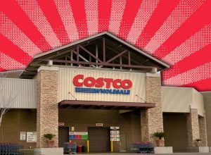 FOLSOM, CA, USA - JAN 15, 2018: Costco Store front and parking lot, Company logo one facade.