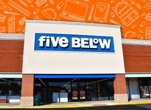 7 Best New Five Below Back-to-School Finds Under $10. Five Below Store Sign, Manassas, Virginia, USA, November 25, 2021