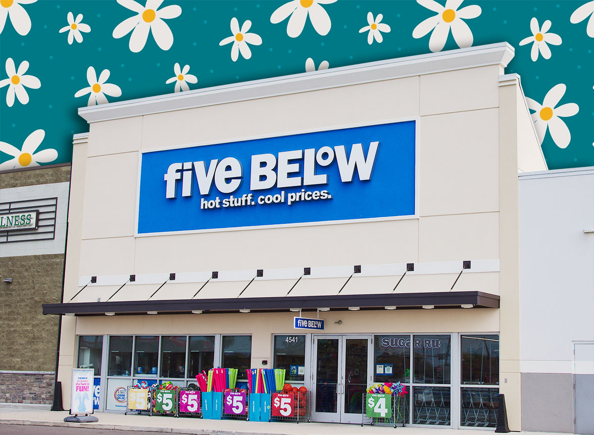 7 Best New Five Below Finds Hitting Shelves in August. Five Below Retail Storefront With Colorful Summer Merchandise and Discount Signs Outside Shopping Center Editorial Use Only Feb 26, 2026 St. Petersburg, FL, USA. Suburban retail center under a cloudy sky, conveying discount shopping, bargains and casual retail atmosphere.