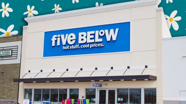 7 Best New Five Below Finds Hitting Shelves in August. Five Below Retail Storefront With Colorful Summer Merchandise and Discount Signs Outside Shopping Center Editorial Use Only Feb 26, 2026 St. Petersburg, FL, USA. Suburban retail center under a cloudy sky, conveying discount shopping, bargains and casual retail atmosphere.