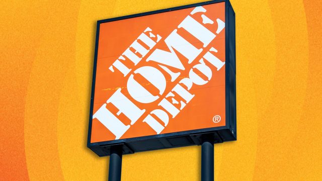 7 Best New Home Depot Deals Hitting Shelves This Week. Houston, TX, USA - April 14, 2024: Close up of Home Depot logo sign with the blue sky background. Houston, USA. Home Depot, is an American multinational home improvement retail corporation.
