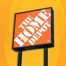7 Best New Home Depot Deals Hitting Shelves This Week. Houston, TX, USA - April 14, 2024: Close up of Home Depot logo sign with the blue sky background. Houston, USA. Home Depot, is an American multinational home improvement retail corporation.
