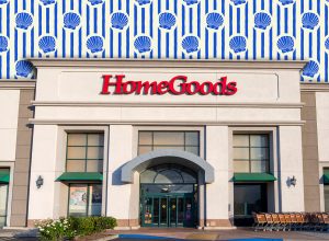 7 Best New HomeGoods Coastal Decor Finds Under $25. Santa Clarita, CA, USA: 2026 July 21. HomeGoods - Home Goods storefront entrance, shopping carts, exterior entrance at daytime