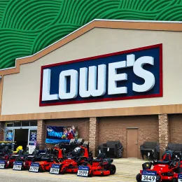 7 Best New Lowe's Outdoor Finds Under $25. Lowe's store exterior, Fayetteville, North Carolina, USA, January 14, 2026